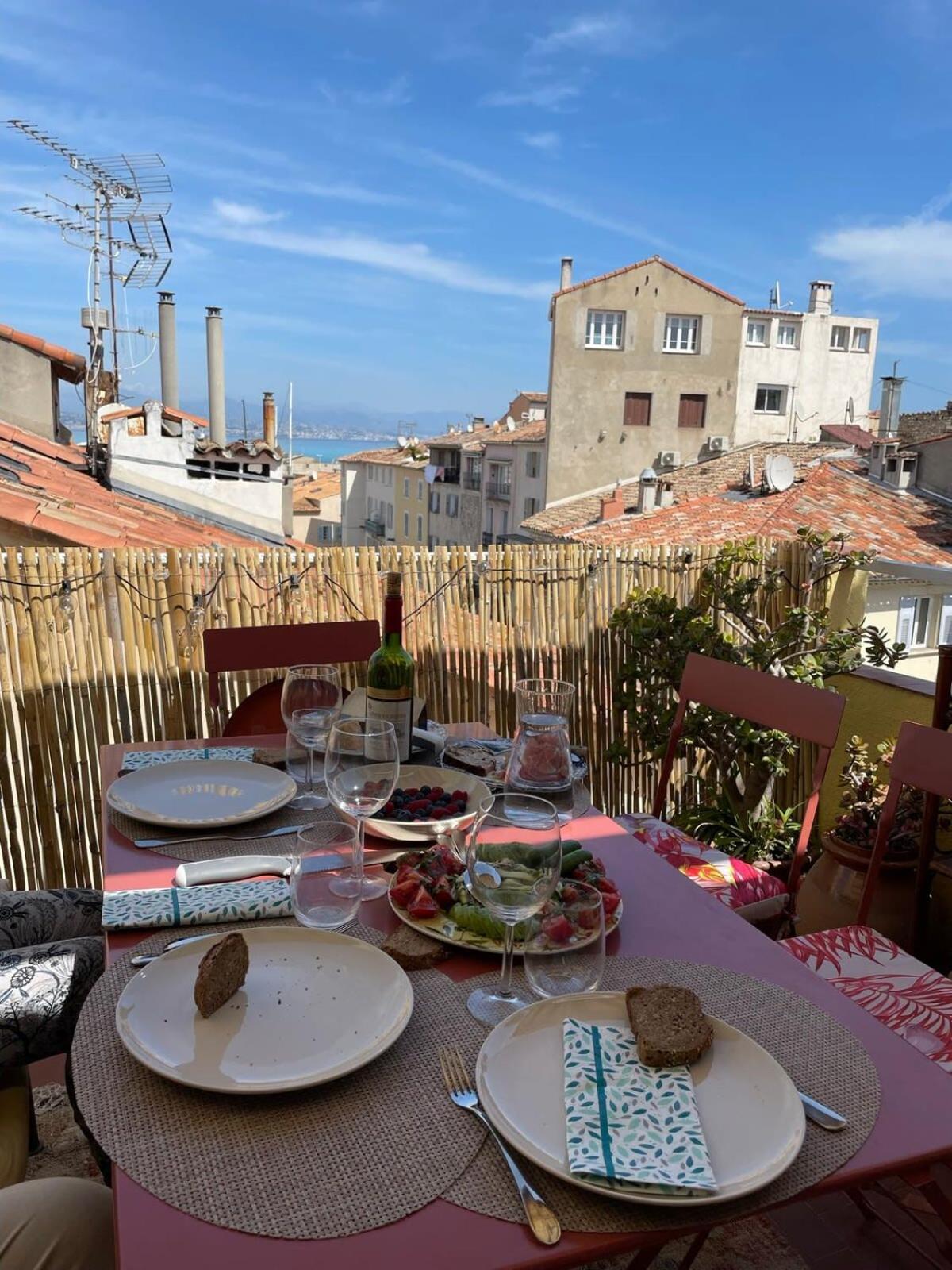 06M - Old Antibes Beautiful Duplex Terrace With Sea View Apartment ภายนอก รูปภาพ