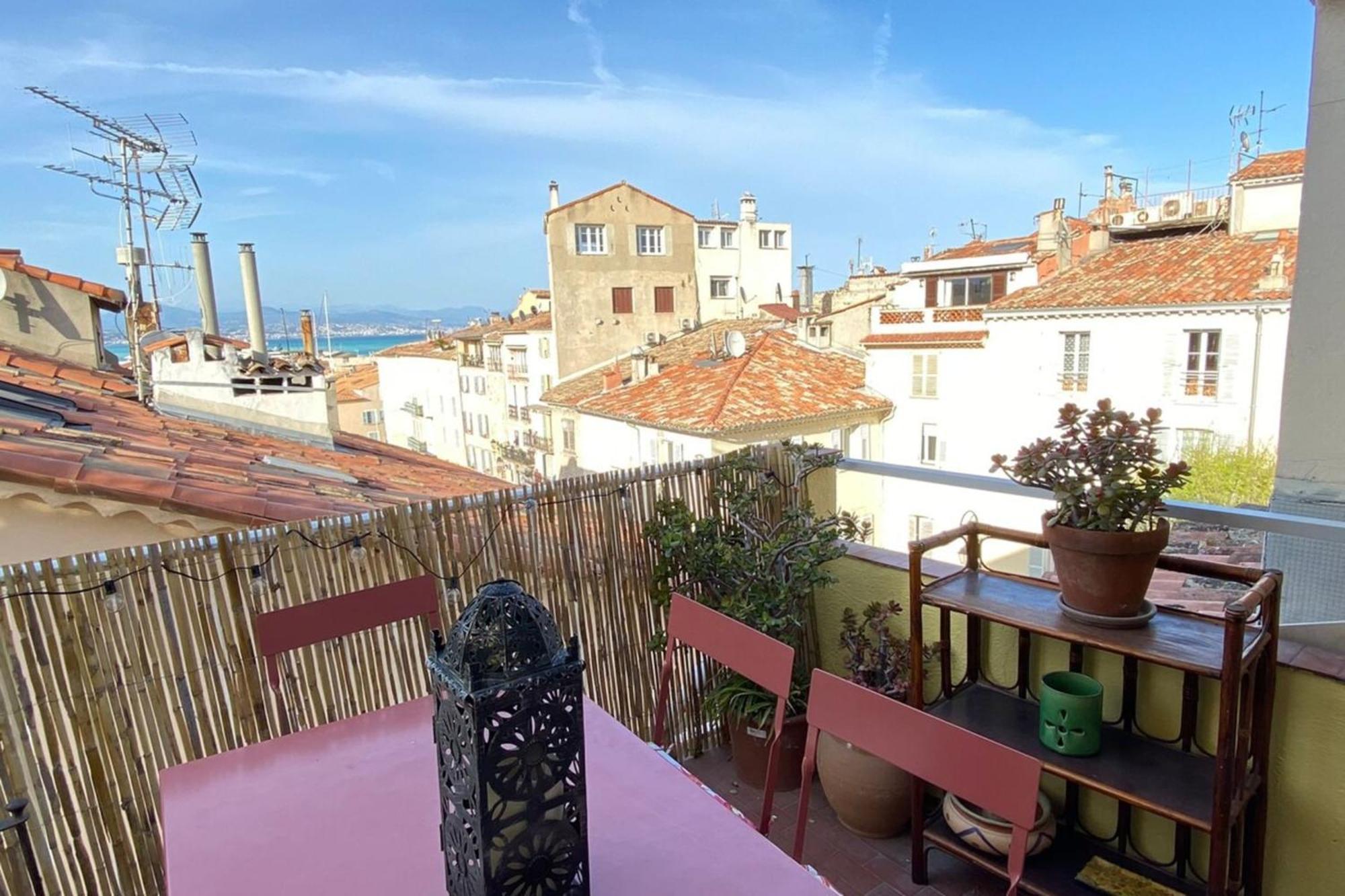 06M - Old Antibes Beautiful Duplex Terrace With Sea View Apartment ภายนอก รูปภาพ
